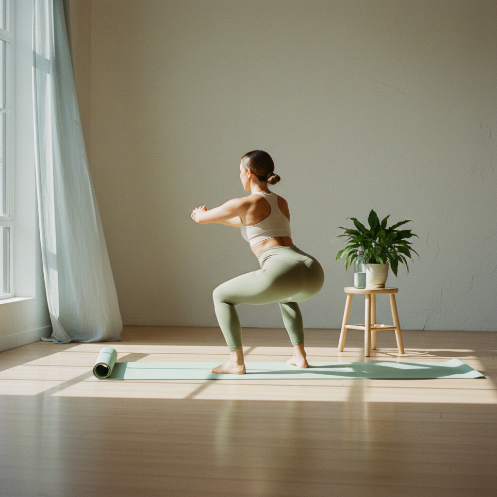 Simple bodyweight strength training at home